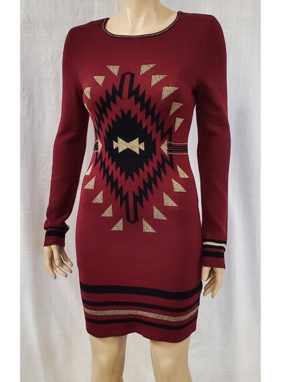 Romeo + Juliet Aztec Sweater Dress Boho Western NWT Small